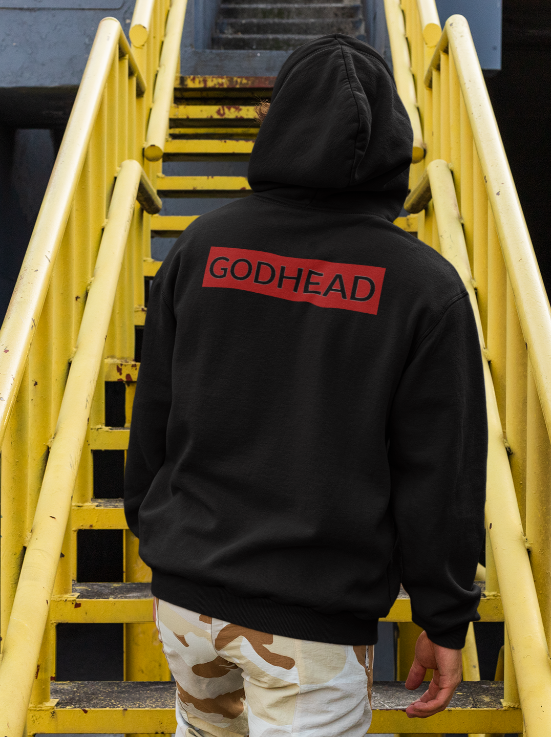GODHEAD [Vandalized Facade] Black Hoodie
