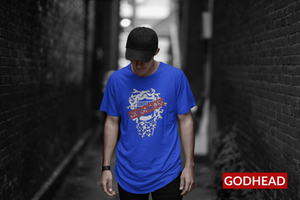 GODHEAD [Vandalized Facade] Blue T-Shirt